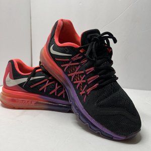 Nike Air Max Womens 8.5 Running‎ Shoes Hyper Punch 698903-006 Black Pink